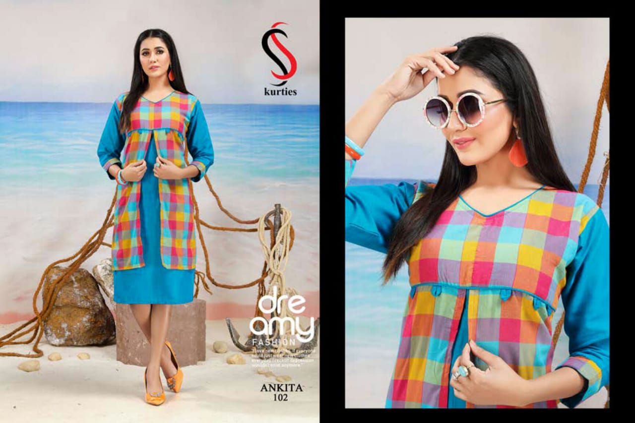 SS Ankita Handloom Cotton Printed Kurti Collection